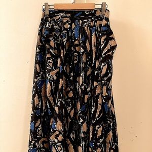 H&M abstract midi skirt